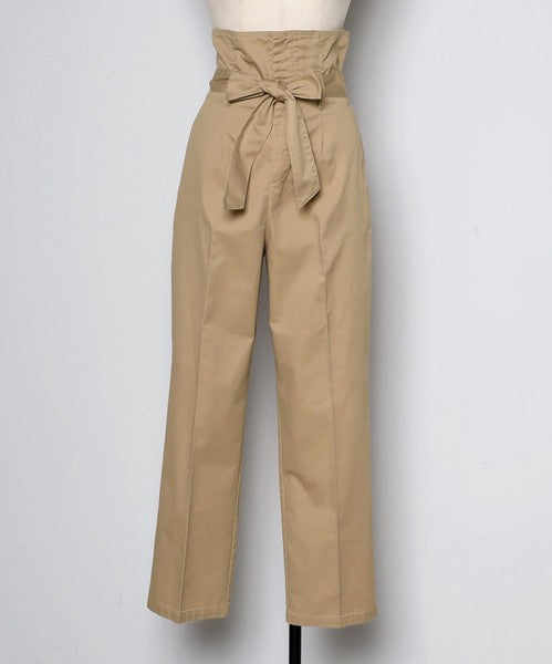 ツイルハイウエストパンツ