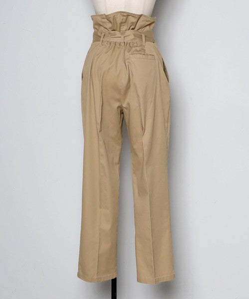 ツイルハイウエストパンツ