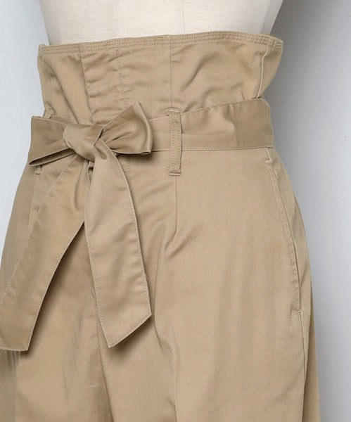 ツイルハイウエストパンツ