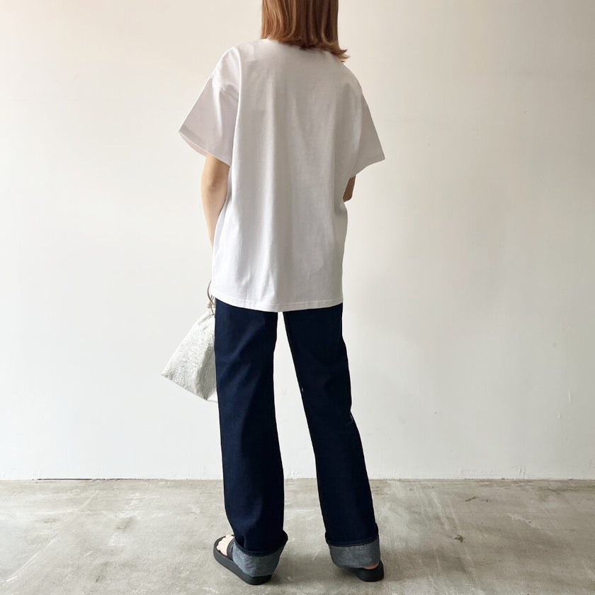 オーバーサイズバーコードTシャツ（半袖）