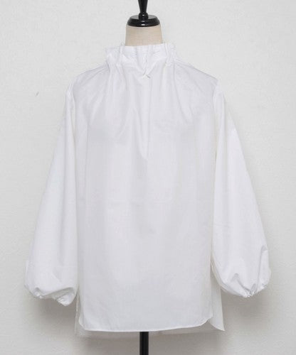 袖丈2WAYタックフリル衿ブラウス プルオーバー