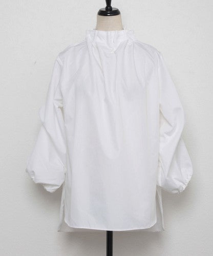 袖丈2WAYタックフリル衿ブラウス プルオーバー