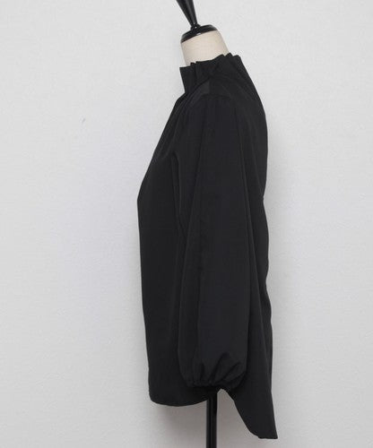 袖丈2WAYタックフリル衿ブラウス プルオーバー