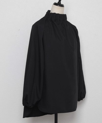 袖丈2WAYタックフリル衿ブラウス プルオーバー