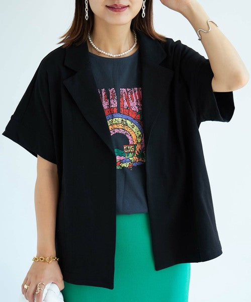 半袖・綿カットジャケット