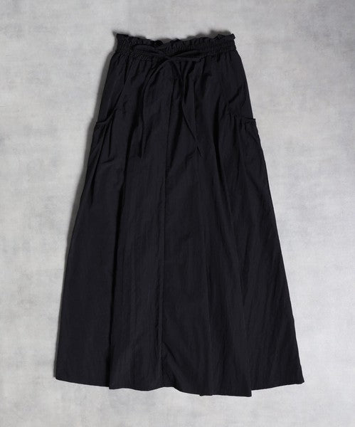 ウエストゴムビッグポケットタフタスカート
