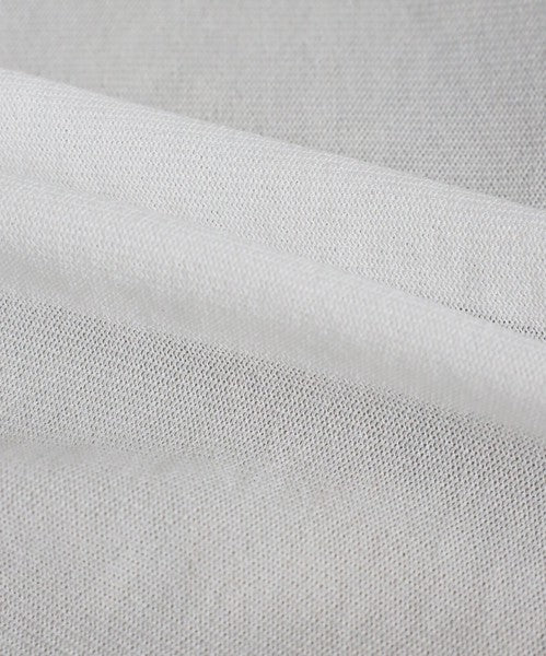 クルーネックナイロンメッシュプルオーバー